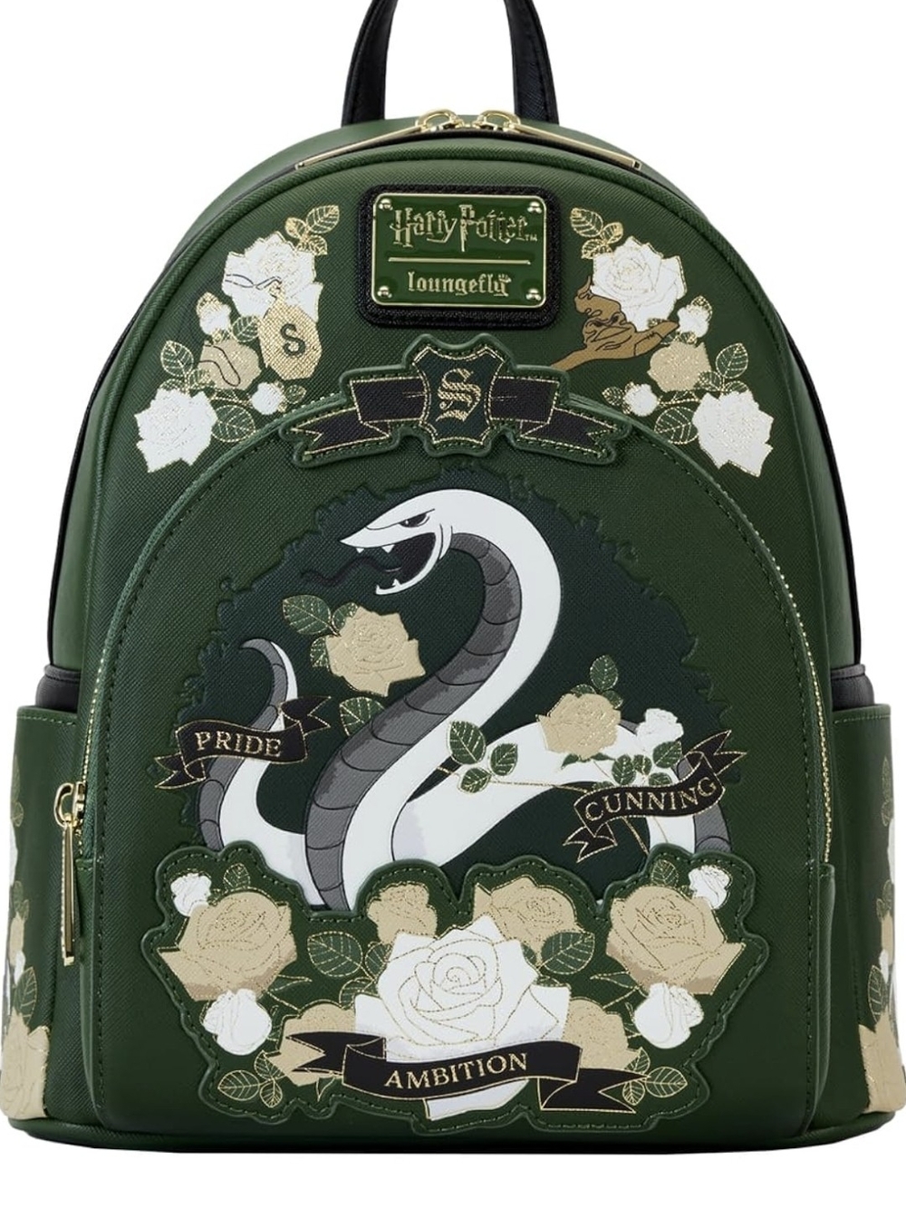 Harry Potter Slytherin Green Loungefly Mini Backpack